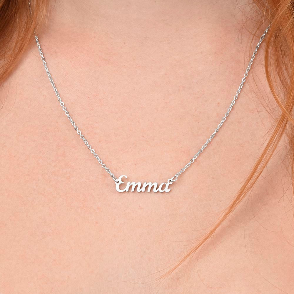 Signature Name Necklace - Miss You So Much